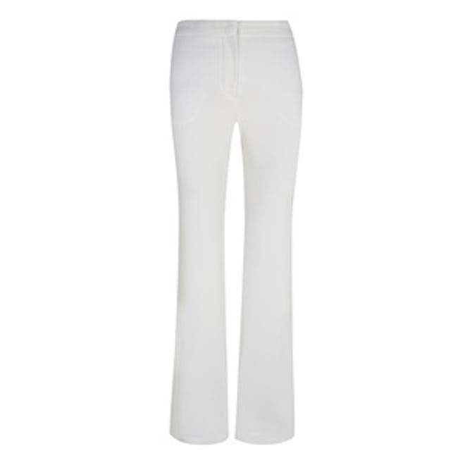 Limited Edition White Trousers With Slit Detail