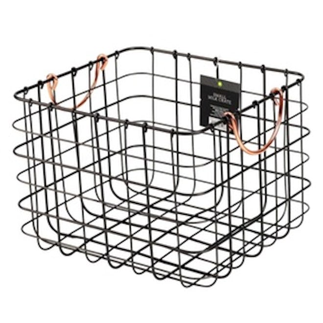 Small Milk Crate Wire Basket