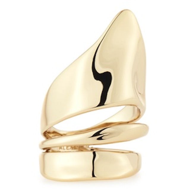 Golden Liquid Armor Ring