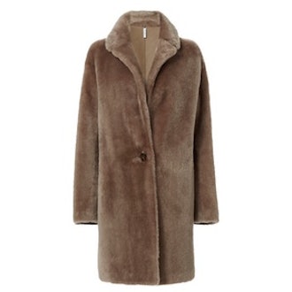 Shearling Reversible Leather Coat