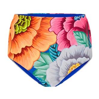 High Waisted Floral Bikini Bottom