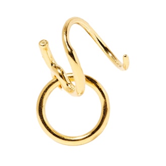 Saga Twirl Gold-Plated Earring