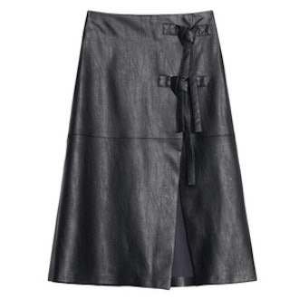 Snake Embossed Faux Leather Skirt