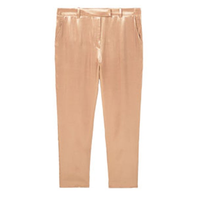 Satin Crop Trousers