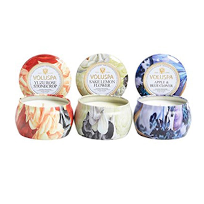 Maison Jardin Mini Tin Candle Trio