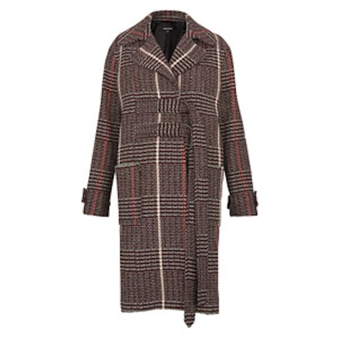 Jerry Belted Check Coat