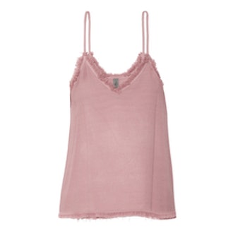 Frayed-Textured Crepe-Camisole