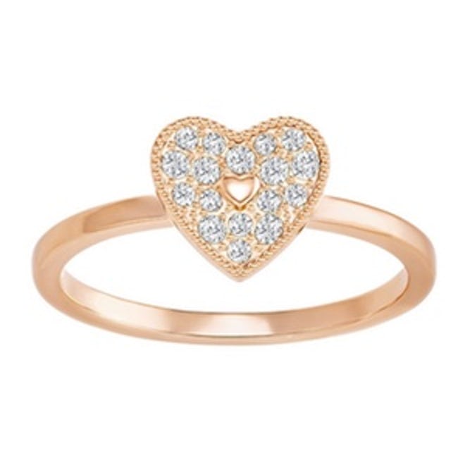 Field Folded Heart Ring