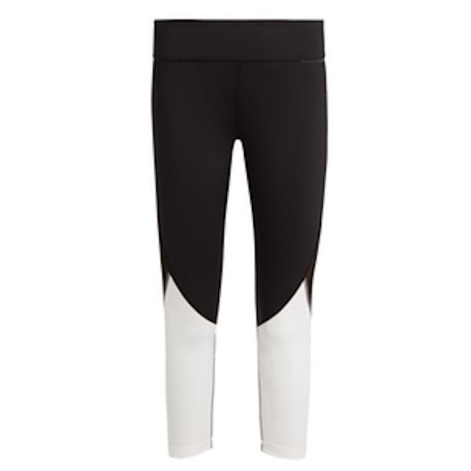 Captain Mesh-Insert Cropped Performance Leggings