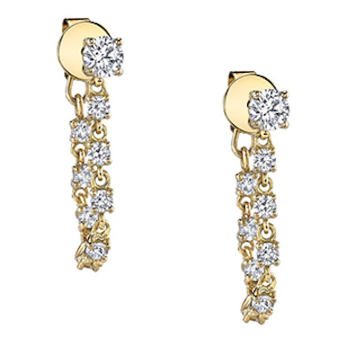 Diamond Loop Earrings