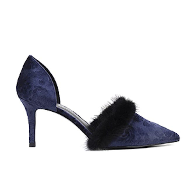 Fur Detail D’Orsay Pumps