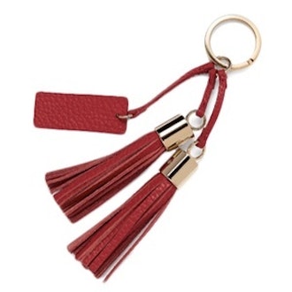 Leather Tassel Keychain