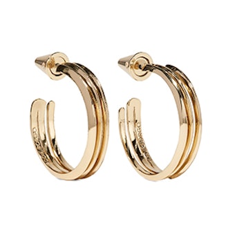 Trace Gold-Plated Hoop Earrings