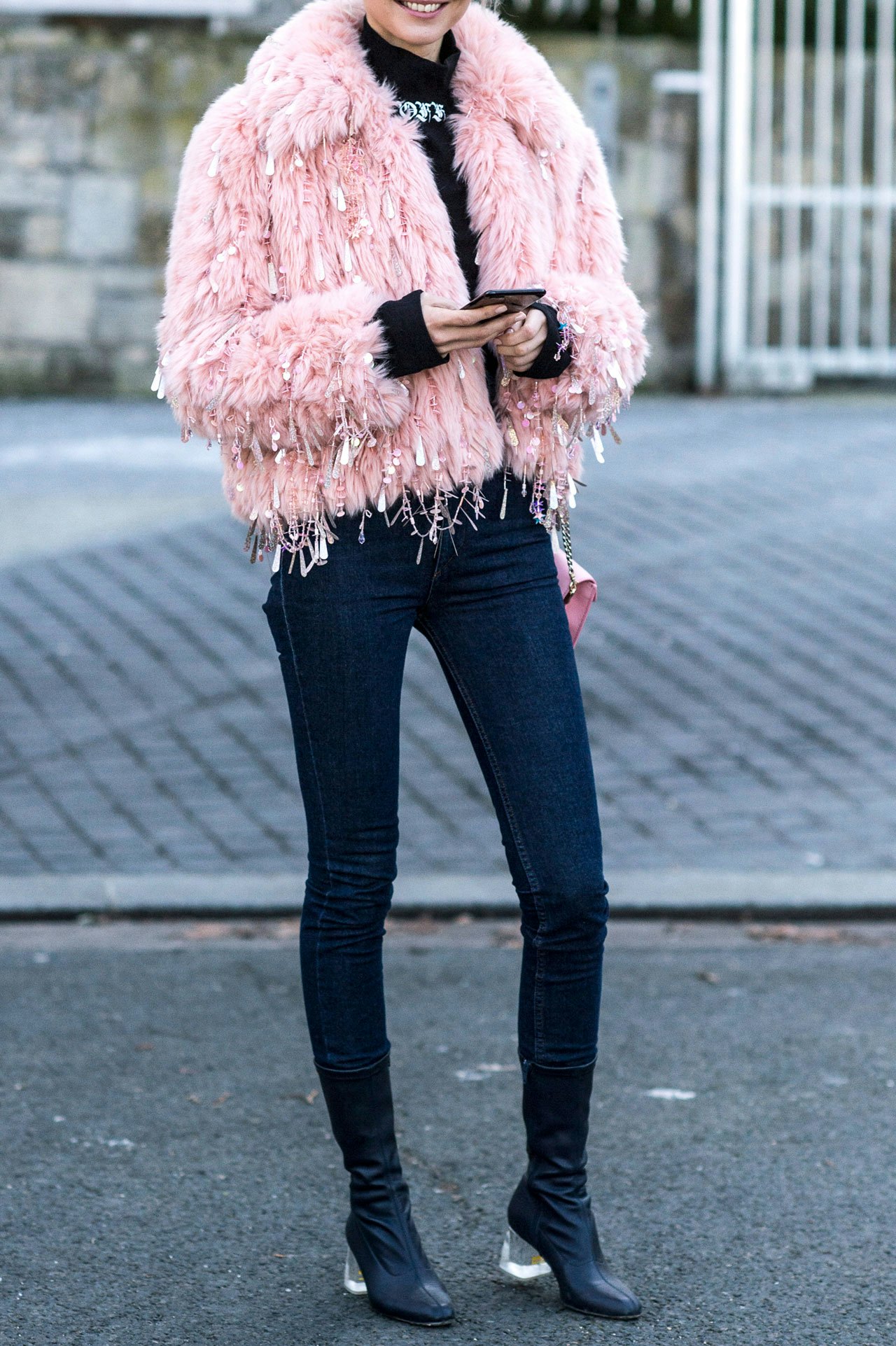 skinny jeans winter outfit