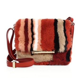 Diane Petite Multicolor Mink Fur Shoulder Bag