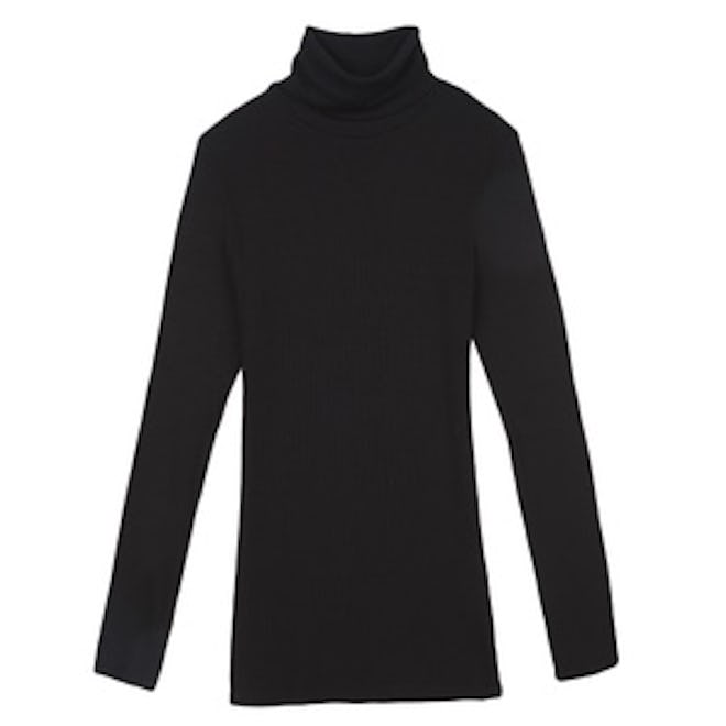 2×1 Rib Long Sleeve Turtleneck Tee