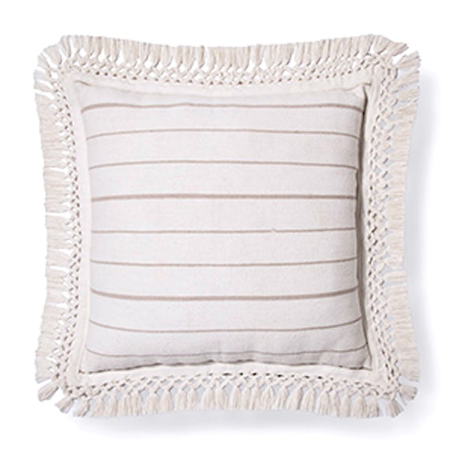 Cream Linen Stripe Oversized Throw Pillow – Threshold™