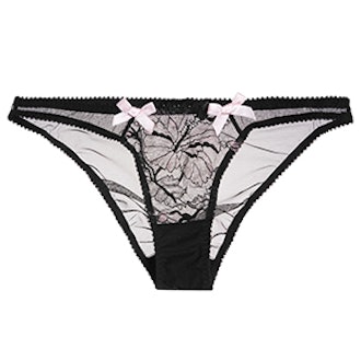 Macie Leavers Lace And Tulle Briefs