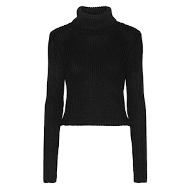Sierra Ribbed Stretch-Knit Turtleneck Sweater