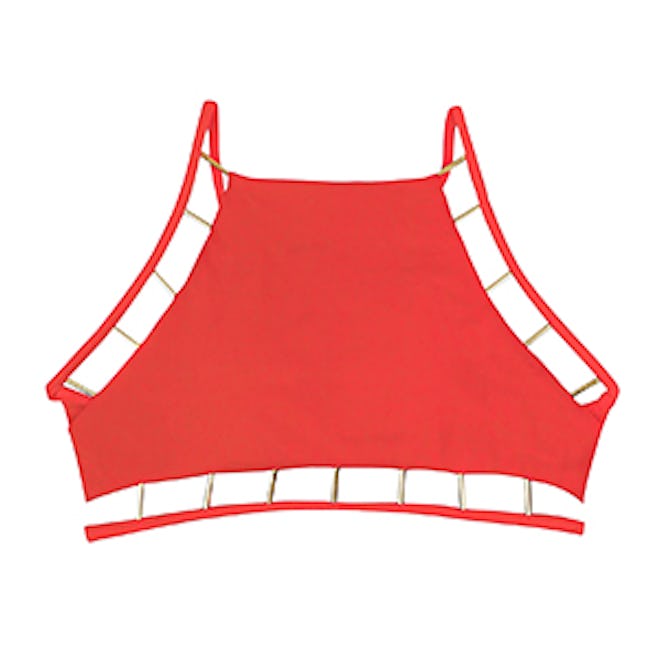 Seona Metal Detail Bikini Crop Top