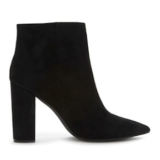Pointed Faux Suede Booties