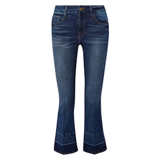 Le Crop Mini Mid-Rise Bootcut Jeans