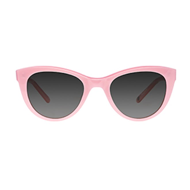 Clare V. Collab Sunglasses in Rougir with Blue Gradient