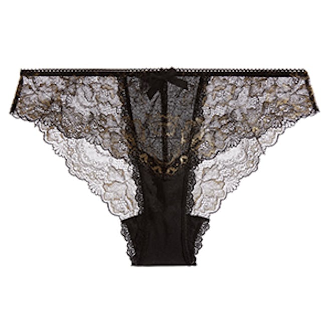Rose D’Or Lace And Stretch-Mesh Briefs