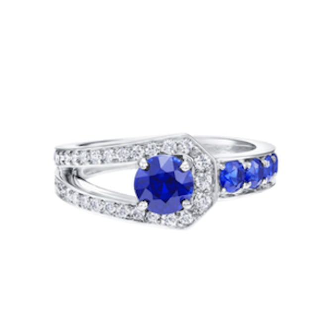 Sapphire and Diamond Ring