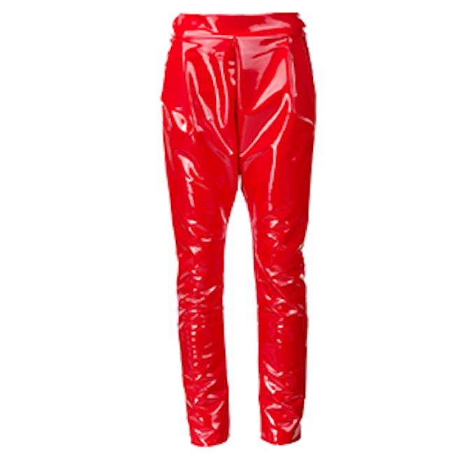 Vinyl Slim Fit Trousers