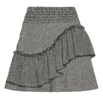 Frilled Jacquard Skirt