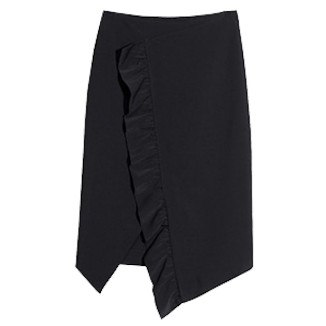 Frilled Slit Skirt