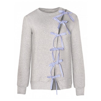 Diagonal Bow Tie Sweatshirt