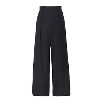 Stitched Wide Leg Trousers
