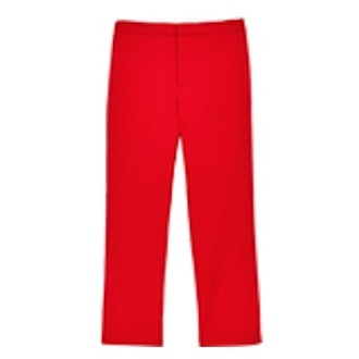 Cropped Straight-Cut Trousers