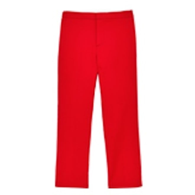 Cropped Straight-Cut Trousers