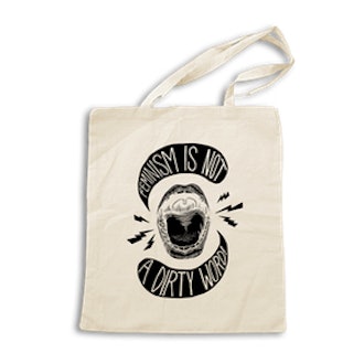 Feminism Is Not a Dirty Word Tote Bag