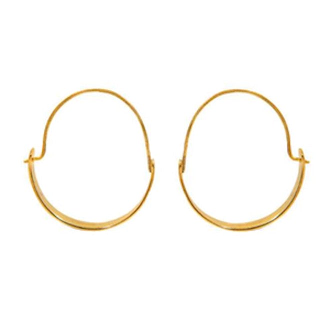 Magnolia Brass Hoops