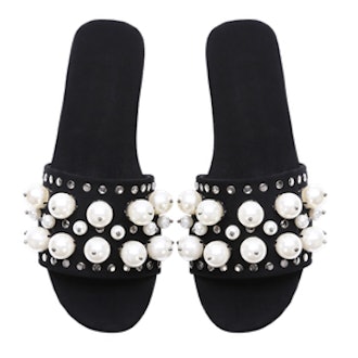 Shein Faux Pearl Slides