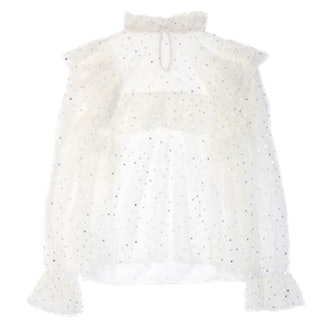 Storets Dot Ruffle Blouse