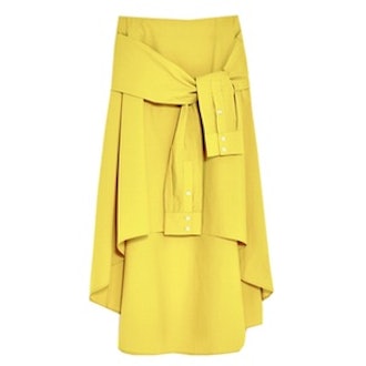 Midi Skirt With Sleeve Detail