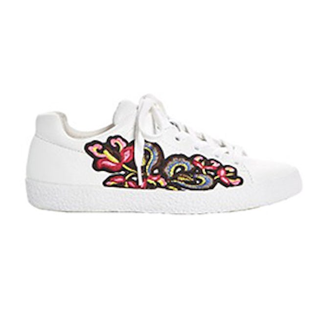 Nak Applique Embellished Lace Up Sneakers