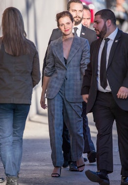 Emma Watson wearing Yves Saint Laurent.