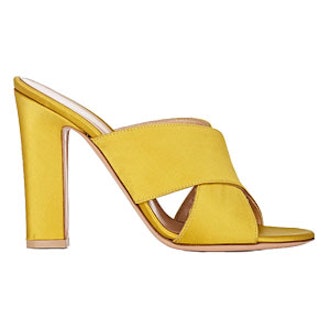 Satin Crisscross-Strap Mules