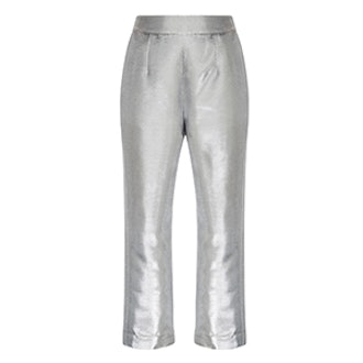 Metallic Cropped Pants