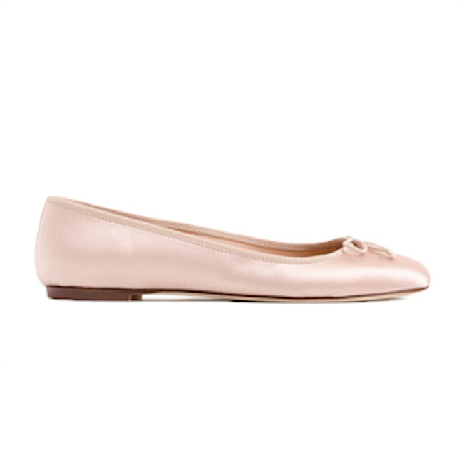 Camille Ballet Flats In Satin