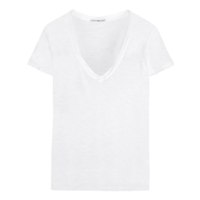 Casual Slub Cotton T-Shirt