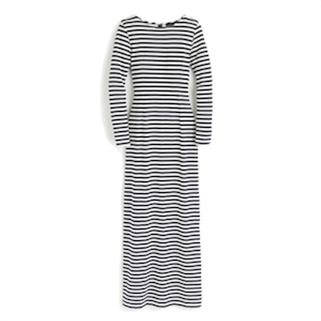 Long-Sleeve Striped Dress