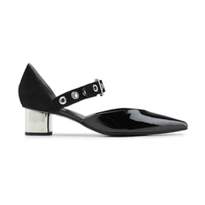 Sasa Patent Leather and Suede Pumps