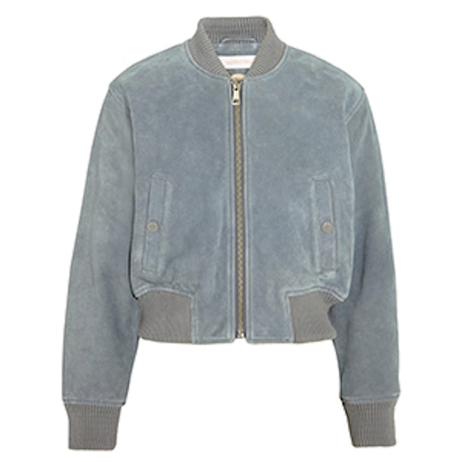 Suede Bomber Jacket